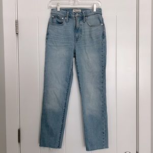 Madewell Light Blue Straight Leg Jeans